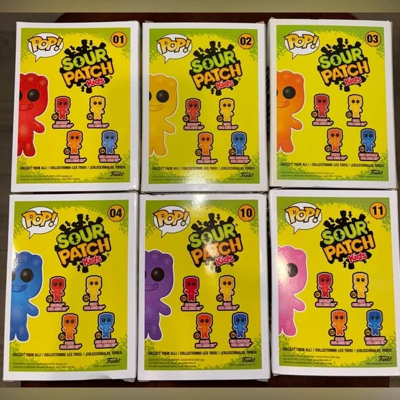 FUNKO POP SOUR PATCH KIDS LOT OF 6 NEW IN BOX